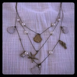 Betsy Johnson shell necklace